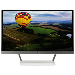 HP Pavilion 24xw TechniColour Certified IPS Full HD Monitor, 23.8, Piano White